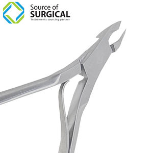 Pinzas para uñas, pinzas profesionales de acero inoxidable con doble resorte para uñas, pinzas para cutículas de acero inoxidable, gran oferta de fábrica - Product Image 5