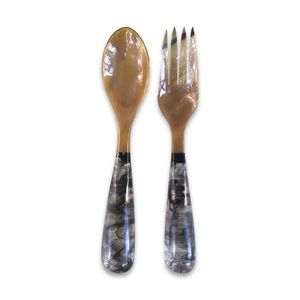 Cubiertos de Madera de Abedul Hechos a Mano, Ecológicos y Personalizados, Cuchara y Tenedor para Bodas - Product Image 1