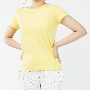 Camisetas de Mujer para Calle, 100% Algodón, Textura Suave, Secado Rápido, Transpirable, Ecológica, Diseño Clásico Sólido, Perfecta para Exteriores - Product Image 1