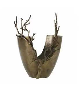 Contemporary Elegant Design Handmade Metal Flower <b>Vases</b> Home Restaurants Hotel Living Space Decor <b>Vase</b> Modern Elegance and Style - Product Image 6