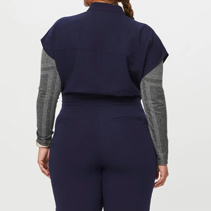 Nouveautés : Combinaison d'hôpital personnalisable en toile pour femmes, tenue d'infirmière une pièce - Product Image 3