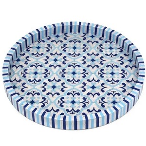 Plateau décoratif de luxe en incrustation de nacre pour salle à manger et décoration intérieure - Product Image 6