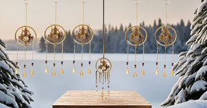 Shiva Lord Shaped Wind Chimes with Metal Beads Indoor/Outdoor Home Office & Garden Hanging Decorative Bells <b>Ornament</b> - Product Image 2