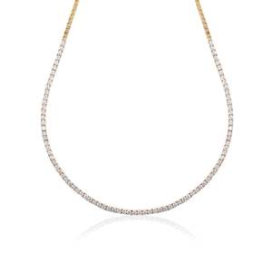 Ice Age Tennis Necklace Diamond Pendant - Product Image 1
