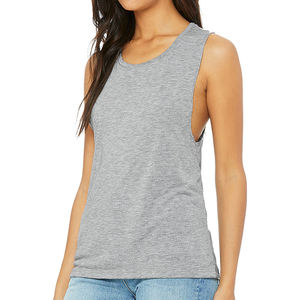 Camiseta Deportiva de Tirantes de Algodón con Espalda en Y para Gimnasio y Fisicoculturismo, Color Sólido, MOQ Bajo - Product Image 2