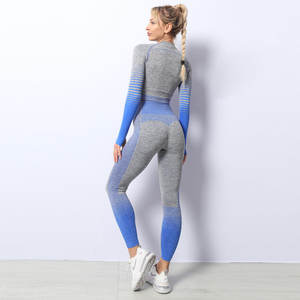 Soutien-gorge de sport léger femmes Logo personnalisé vêtements de sport Fitness vêtements de yoga vêtements de sport soutien-gorge Leggings ensemble de yoga de gymnastique - Product Image 4