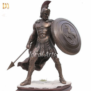 Statue d'héroïque en bronze personnalisée, puissante sculpture de guerrier nu grandeur nature pour affichage en extérieur - Product Image 2