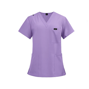 Práctico juego de uniformes médicos multibolsillos para médicos y enfermeras, logotipo personalizable, tela tejida, suministro ODM - Product Image 2