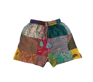 Prix d'usine Patch Travail Soie Short Hot Pant Unisexe Beach Wear Night Wear Color Full Short Pant - Product Image 1