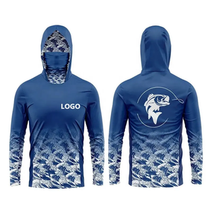 Ropa de pesca personalizada transpirable para hombres, mujeres y niños, máscara de manga larga de secado rápido, camisas de pesca con capucha, 50 protección UV 2025 - Product Image 2