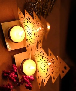Wholesale Metal Antler Tealight Holder <b>Christmas</b> <b>Tree</b> Shape Design for Indoor Decor Best Price from India for Wedding - Product Image 4