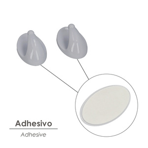 Oryx Gancio Adesivo Grande Bianco (Confezione Blister da 2) - Product Image 3