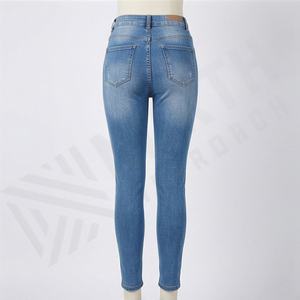 Casual Woman <b>Denim</b> Pants New Stylish Cotton Ripped Butt Lift Hot Women Jeans Customized Logo Premium Trendy Fashion <b>Trousers</b> - Product Image 2