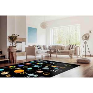 Tapis imprimé : Tapis éducatif alphabet pour la décoration de la chambre d'enfant, avec tapis moelleux à poils longs - Product Image 4