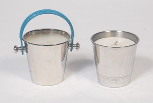 Contenedor de vela de metal con cera de latón de forma redonda con recubrimiento en polvo de color amarillo para uso doméstico y de oficina al por mayor - Product Image 6