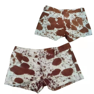 กางเกงขาสั้นหนังวัวแท้คุณภาพพรีเมียมสำหรับผู้ชาย สวมใส่สบาย ทนทาน ทันสมัย เป็นมิตรกับสิ่งแวดล้อม ระบายอากาศได้ดี แห้งเร็ว เหมาะสำหรับกิจกรรมกลางแจ้ง ผลิตด้วยมือ - Product Image 1