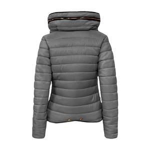 Chaqueta Acolchada Estándar para Otoño e Invierno, Cálida, con Cuello Alto, Color Gris, Talla 2026 - Product Image 3