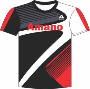 Uniforme de fútbol de alta calidad Uniforme de fútbol de sublimación simple 100% poliéster Unisex Hombres Camisetas de fútbol Camiseta y Top Amano Sport - Product Image 5