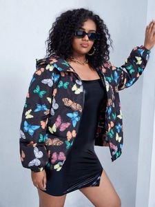 แจ็กเก็ตขนปลาปักเป้าให้ความอบอุ่นในฤดูหนาวของผู้หญิงดีไซน์ตามสั่งขนาดระบายอากาศลักษณะการทอผ้า - Product Image 3