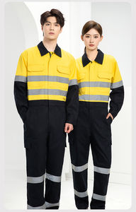 Combinaisons de travail de sécurité pour hommes en polyester respirant, imperméable, anti-rides, taille plus, réfléchissantes, personnalisées - Product Image 6