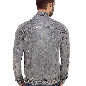 Chaqueta vaquera de algodón estampada a la moda personalizada, chaqueta vaquera para hombre diseñada para hombre - Product Image 3