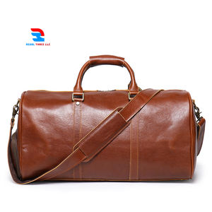 Genuine <b>Leather</b> Shoes Compartment Travel Overnight Duffle <b>Bag</b> <b>Men</b> Women | Custom Made Travel Genuine <b>Leather</b> Duffel <b>Bags</b> - Product Image 6