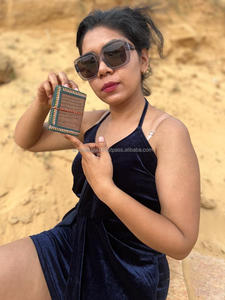 ผ้าคอตตอนจิตวิญญาณแบบไม่ซ้ำใครทำด้วยมือแท้แบบใหม่รักษาความปลอดภัยด้ายปิดวารสารวินเทจสีสันสดใสแผ่นไดอารี่แบบไม่มีเส้นนำกลับมาใช้ใหม่ - Product Image 5