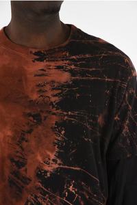 T-shirt personnalisé de haute qualité délavé à l'acide T-shirt vintage en coton à col en O surdimensionné pour hommes - Product Image 3