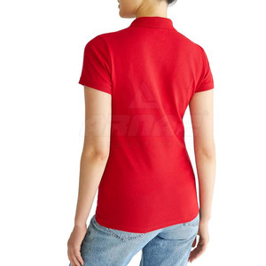 Diseño personalizado Precio al por mayor Polo de las mujeres MOQ bajo Polo de las mujeres Venta caliente Polo de las mujeres - Product Image 2