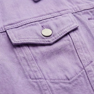 Veste en jean confortable en vente en ligne, meilleur prix, veste en denim unie pour femmes, vêtement de mode élégant, streetwear de haute qualité, haut - Product Image 5