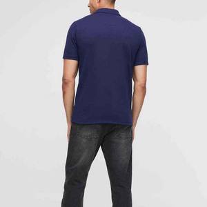 Quart Fermeture Éclair Up Muscle Fit Polo À Manches Courtes T-shirts OEM Conception Imprimer Hommes Polo T-Shirt Coton Plus La Taille Polo Shirt Homme - Product Image 4