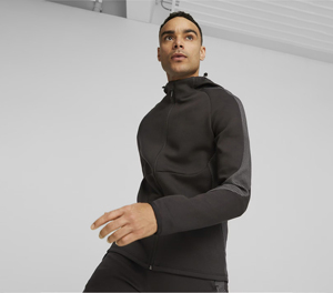 Sweat à capuche pour homme en coton 100% respirant et écologique, coupe régulière, imprimé en 3D, uni, avec fermeture éclair intégrale, logo personnalisé - Product Image 2