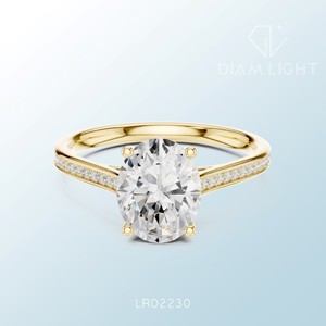 Bague ronde de haute qualité avec pierres certifiées IGI, fabrication exquise, parfaite pour les mariages, les fiançailles et les fêtes - Product Image 5