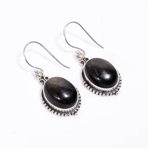 Golden Sheen Obsidian Drop <b>Earrings</b> 925 Sterling Silver Handmade Designer Gemstone <b>Dangle</b> Jewelry Gift - Product Image 1