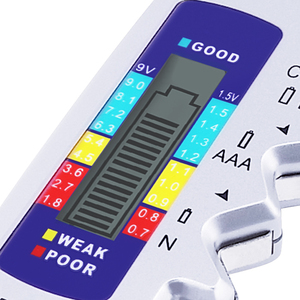 Instant <b>Battery</b> Checker Analyzer for C AA AAA D N 9V 1.5V Button Cell <b>Batteries</b> with Bar Graph Pocket Size - Product Image 5