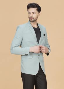 High On Demand Stylish Parrot <b>Green</b> <b>Mens</b> <b>Blazer</b> and Coat for Corporate Use Daily Outfits and Fashionable Occasions for Sale - Product Image 2