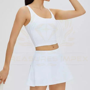 Uniforme de tennis vêtements de sport Mini jupe de tennis robe pas cher robe de netball à séchage rapide pour les femmes avec nom d'équipe - Product Image 5