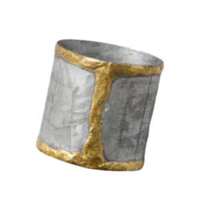 Servilletero de Metal con Acabado de Oro Antiguo para Decoración de Mesa Redonda, Servilletero de Calidad Premium - Product Image 3