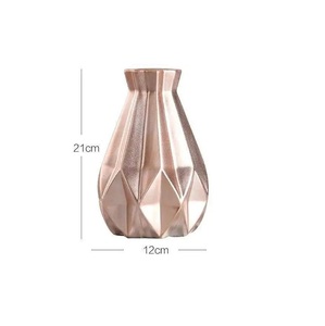 top trending copper Plated Metal Flower <b>Vase</b> polished finished Center Table Decoration Room Decoration Floor <b>Vase</b> available - Product Image 1