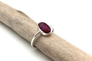 แหวนสไตล์โบโฮสีเงินสเตอร์ลิงทำมือ925อัญมณีทับทิมชุบโรเดียมของขวัญแต่งงานสำหรับผู้หญิงและเด็กผู้หญิง - Product Image 3