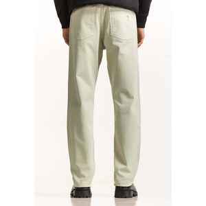 Pantalon 100% Coton Non-Denim MN-TRC-WS24-008 Coupe Droite en Toile avec Décoration Déchirée - Product Image 2