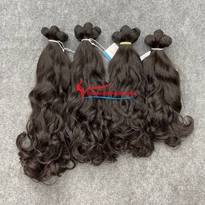 ผมต่อทำจากด้ายสีน้ำตาลธรรมชาติ100% ผมมนุษย์จากเวียดนาม - Product Image 5