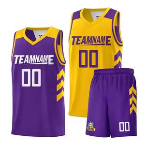 Uniforme de Baloncesto Reversible Transpirable de Alta Calidad al por Mayor BSCI, Jersey con Logotipo Personalizable, Impresión Personalizada, Antibacteriano - Product Image 3