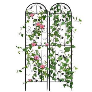 Enrejado de metal para plantas en maceta, soporte decorativo para jardín, patio trasero, césped, acero resistente, vertical, duradero, para paisajismo - Product Image 3