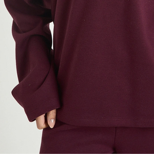 Sweat-shirt à manches longues pour femmes, à porter toute la journée, offrant un toucher doux et une entretien facile pour l'hiver, tendance pour les occasions décontractées en plein air - Product Image 3