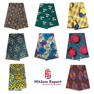 Véritable Tissu Pagne en Coton Imprimé Wax Africain et Ankara Abordable pour Vêtements et Sacs par le Fournisseur Hitjem Export du Botswana - Product Image 1