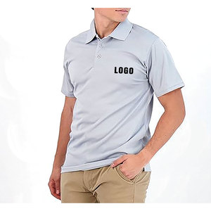 Chemises de golf pour hommes respirantes les plus vendues, en maille unie, séchage rapide, personnalisables, polyester/coton, manches courtes, avec poche - Product Image 3