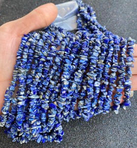 Gemstone <strong>Beads</strong> Natural Blue <strong>Lapis</strong> <strong>Lazuli</strong> Uncut Gemstones <strong>Beads</strong> Smooth Raw Chips for Jewelry Making - Product Image 3