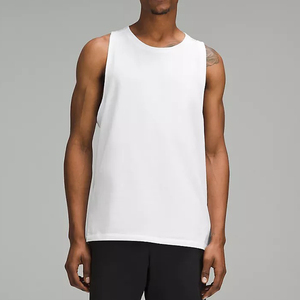 Débardeur en coton Spandex de haute qualité pour hommes Chemise d'entraînement de gymnastique et de course à pied respirante tricotée sur mesure - Product Image 3