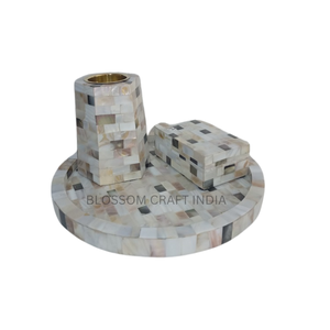 Plateau de luxe en incrustation d'os avec brûleur à encens Bakhoor et boîte de rangement, plateaux de service pour la culture du Moyen-Orient - Product Image 2